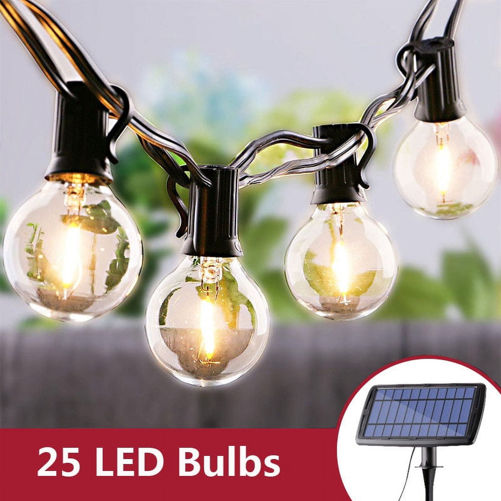 G40 led solar string lights deals
