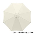 thumbnail image 2 of BELLRINO 9ft Green Patio Umbrella Canopy Replacement – Fits 8-Rib Umbrellas, UV30+ Polyester 2 of 6