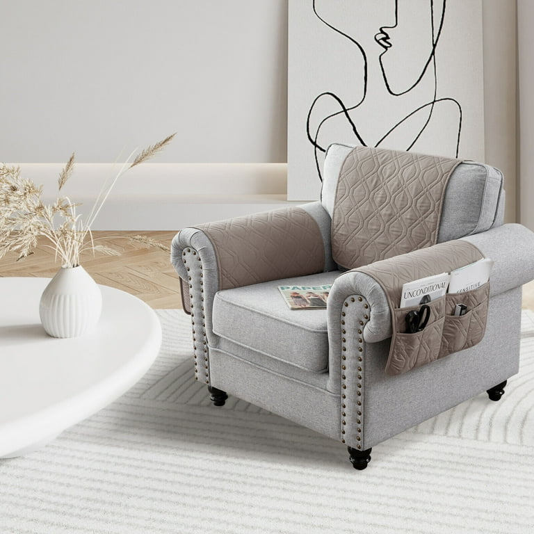 Topchances Anti-Slip Polyester Recliner Chair Headrest Cover