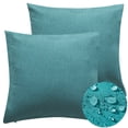 thumbnail image 1 of TOPCHANCES Set of 2 Outdoor Waterproof Throw Pillow Covers Decorative Farmhouse Solid Cushion Cases for Patio Garden Sofa Chairs 18x18 inch, 1 of 1