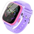 thumbnail image 1 of TOPCHANCES Smart Watch for Kids, 1.54" 4G Smartwatch with LBS GPS Tracker, Video Call, Bump-to-Friend, SOS, Camera, Games, Kids Watch Birthday Educational Gift for Age 3-15 Boys Girls, Purple, 1 of 8