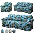 thumbnail image 1 of TOPCHANCES Sofa Cover with Skirt, Non-slip Couch Cover Stretch Slipcover Furniture Protector for Dogs Cats Pets (Chair Cover, Leaves Print), 1 of 9