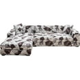thumbnail image 1 of TOPCHANCES Stretch Couch Covers, L Shape Sofa Slipcovers for 3 + 3 Seaters Sectional, Furniture Protector Cover Home Decor, 1 of 8