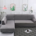 thumbnail image 1 of TOPCHANCES Stretch Plush L Shape Sectional Couch Covers, Thick Velvet Sofa Covers Furniture Protector, for L Type Sofa Combined by 2 Parts Separately (3 Seater + 3 Seater), 1 of 1
