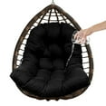 thumbnail image 1 of TOPCHANCES Swing Chair Cushion, Patio Chair Cushion for Hanging Egg Chair, Waterproof Hanging Egg Chair Pad ( Black ), 1 of 7