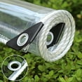 TOPCHANCES Waterproof PVC Tarp, 0.39mm Clear Awning Canopy Patio Tent