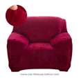 thumbnail image 1 of TOPCHANCES Thick Plush Sofa Covers, Stretch Couch Chair Slipcover, Non Slip Furniture Protector (Armchair Cover, Wine Red), 1 of 6
