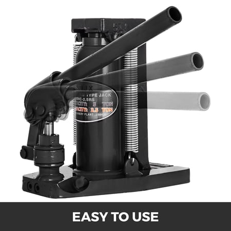 TOPCHANCES Toe Jack Lift Hydraulic Machine Toe Jack Lift Air Hydraulic Toe Jack (10 Ton, Black)