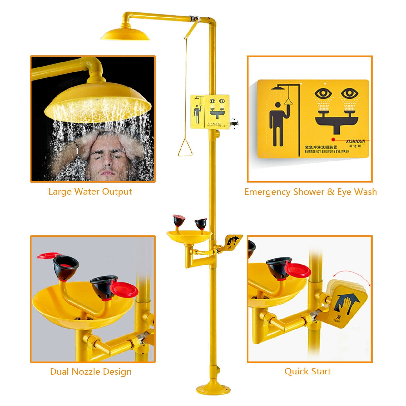Speakman Traditional Series Combination Emergency Shower, 57 OFF