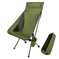 thumbnail image 1 of TOPCHANCES Ultralight High Back Folding Camping Chairs with Armrest, Upgrade Aluminum Alloy Bracket, Portable Lightweight Outdoors Camping Chair with Carry Bag, 1 Pack, 1 of 7