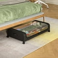 thumbnail image 1 of TOPCHANCES Under Bed Storage with Wheels Metal Underbed Storage Containers with Clear Window Organizer for Clothes,Shoes,2 Pcak, 1 of 6