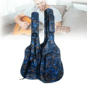 TOPCHANCES Water-resistant Oxford Cloth Double Stitched Padded Straps Gig Bag Guitar Carrying Case for 40 41 Acoustic Classic Folk Guitar, Camouflage Blue