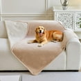 thumbnail image 1 of TOPCHANCES Waterproof Couch Cover for Dogs Cats, Reversible Fleece Waterproof Pet Blanket, Furniture Cover Sofa Protector for Pet Cat Bed, 50x60inch, Camel, 1 of 7