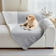 thumbnail image 1 of TOPCHANCES Waterproof Couch Cover for Dogs Cats, Reversible Fleece Waterproof Pet Blanket, Furniture Cover Sofa Protector for Pet Cat Bed, 50x60inch, Light Gray, 1 of 7