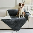 thumbnail image 1 of TOPCHANCES Waterproof Couch Cover for Dogs Cats, Reversible Fleece Waterproof Pet Blanket, Furniture Cover Sofa Protector for Pet Cat Bed, 60x80inch, Dark Gray, 1 of 8