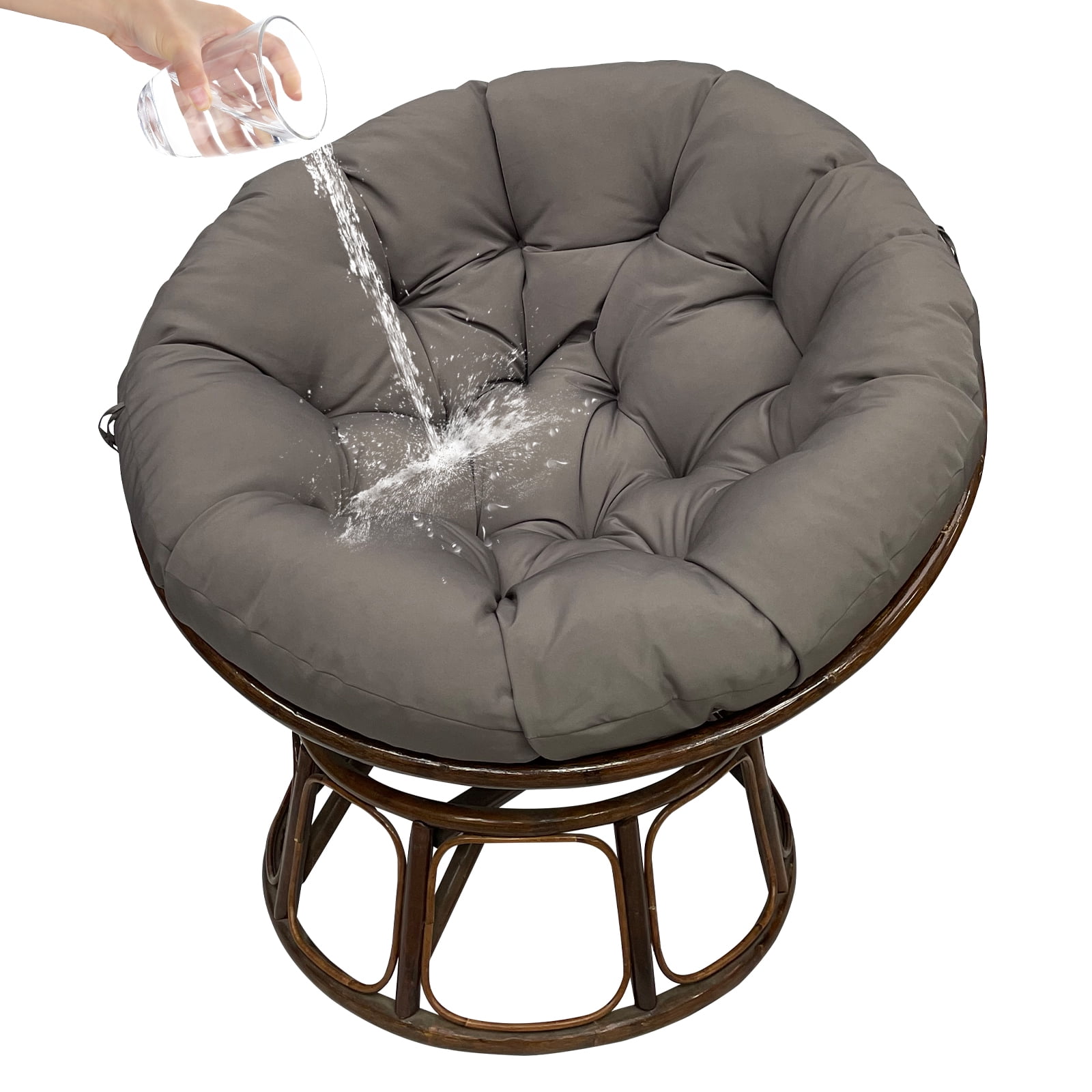 ★Papachance ★ TOPCHANCES Waterproof Papasan Chair Cushion Only, 51 inch