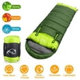 thumbnail image 1 of TOPCHANCES Wearable Sleeping Bag Waterproof for Adults Teens Kids Lightweight Cold Weather Mummy Sleeping Bags with Compression Sack for All Season Outdoors Camping, Hiking (Green, Right), 1 of 11