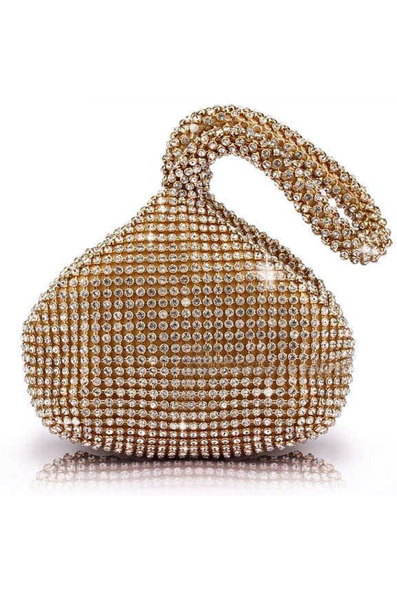 Women Ladies' Triangle Bling Glitter Purse For Girls Crown Box Clutch Evening Luxury Bags for Party Prom