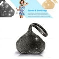 thumbnail image 1 of TOPCHANCES Women's Evening Clutch Bag Triangle Full Rhinestones Party Prom Wedding Purse Carrying, 1 of 4