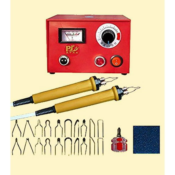 TOPCHANCES Wood Burning Tool Gourd Wood Crafts Tool Kit 110V 50W Multifunction Laser Pyrography Machine