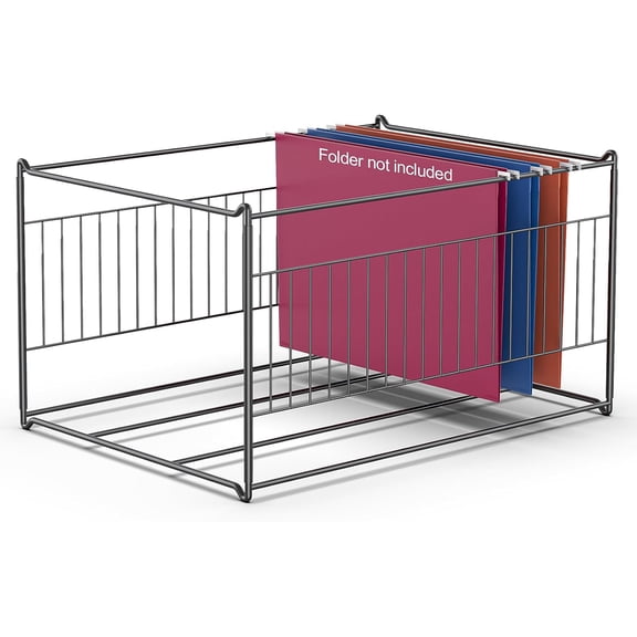 TOPCJ Hanging File Folder Frame, Heavy Duty Metal Organizer for Letter & Legal Size, Sturdy Desktop Holder Cabinets, Desks/Drawers Home Office Rack (Not Fit All Drawers)
