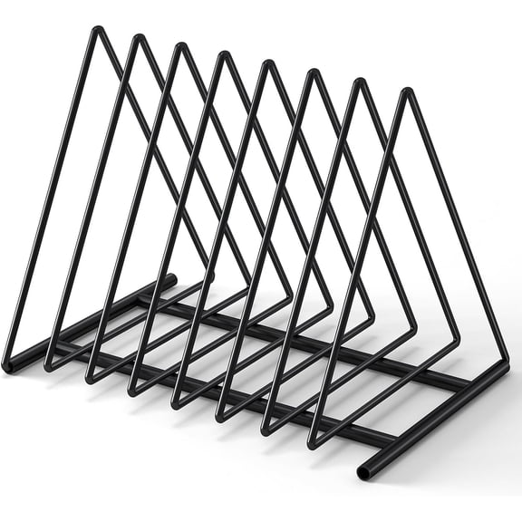 TOPCJ Triangle File Folder Racks,7 Sections Holder,File Storage Sorter/Stand,Desktop Organizer,Wire Organizer Rack,Magazine Holder,Letter/Legal,Suitable to Hold Large/Small Items