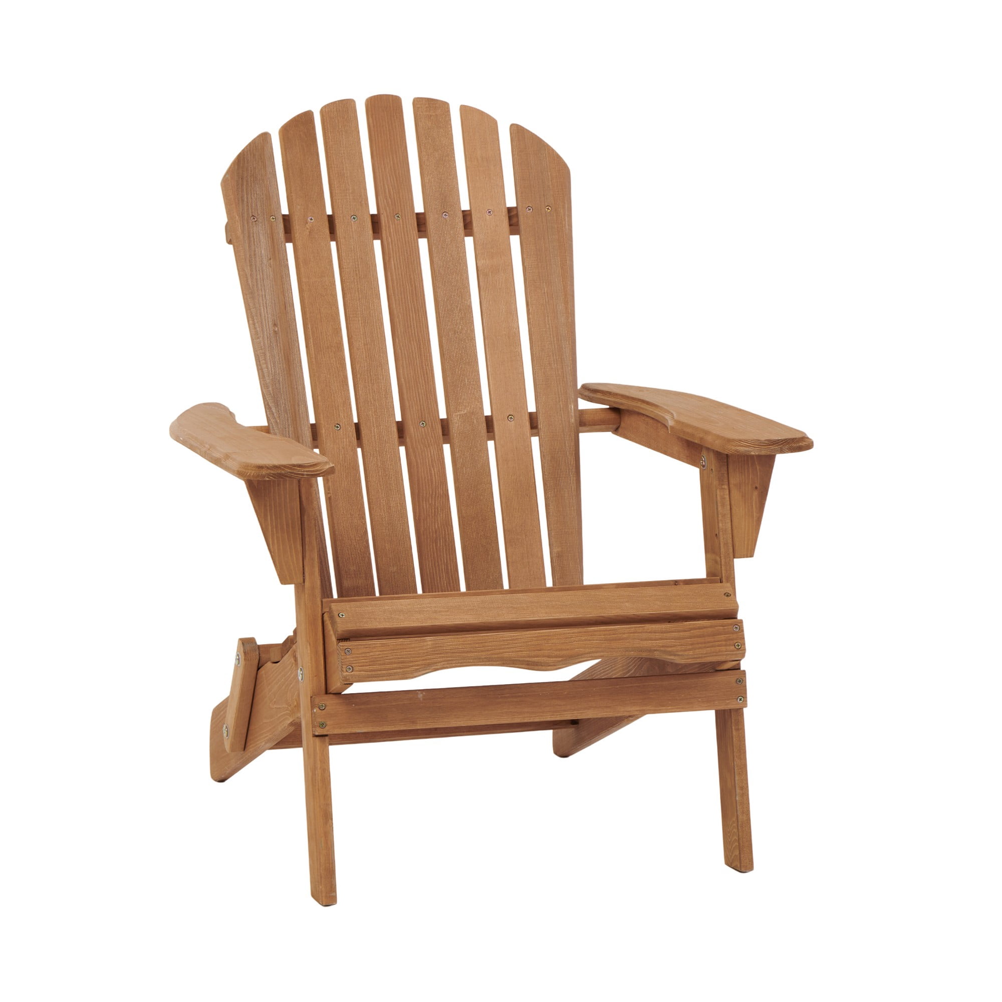TOPCOMFY Adirondack Chair Set of 2 Wooden Folding Outdoor Patio Garden Backyard Porch Deck Fire Pit Seating with Pre Assembled Backrest