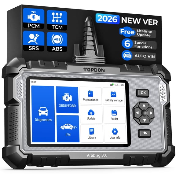 TOPDON AD500 OBD2 Scanner Car Diagnostic Tool, Engine ABS SRS Transmission
