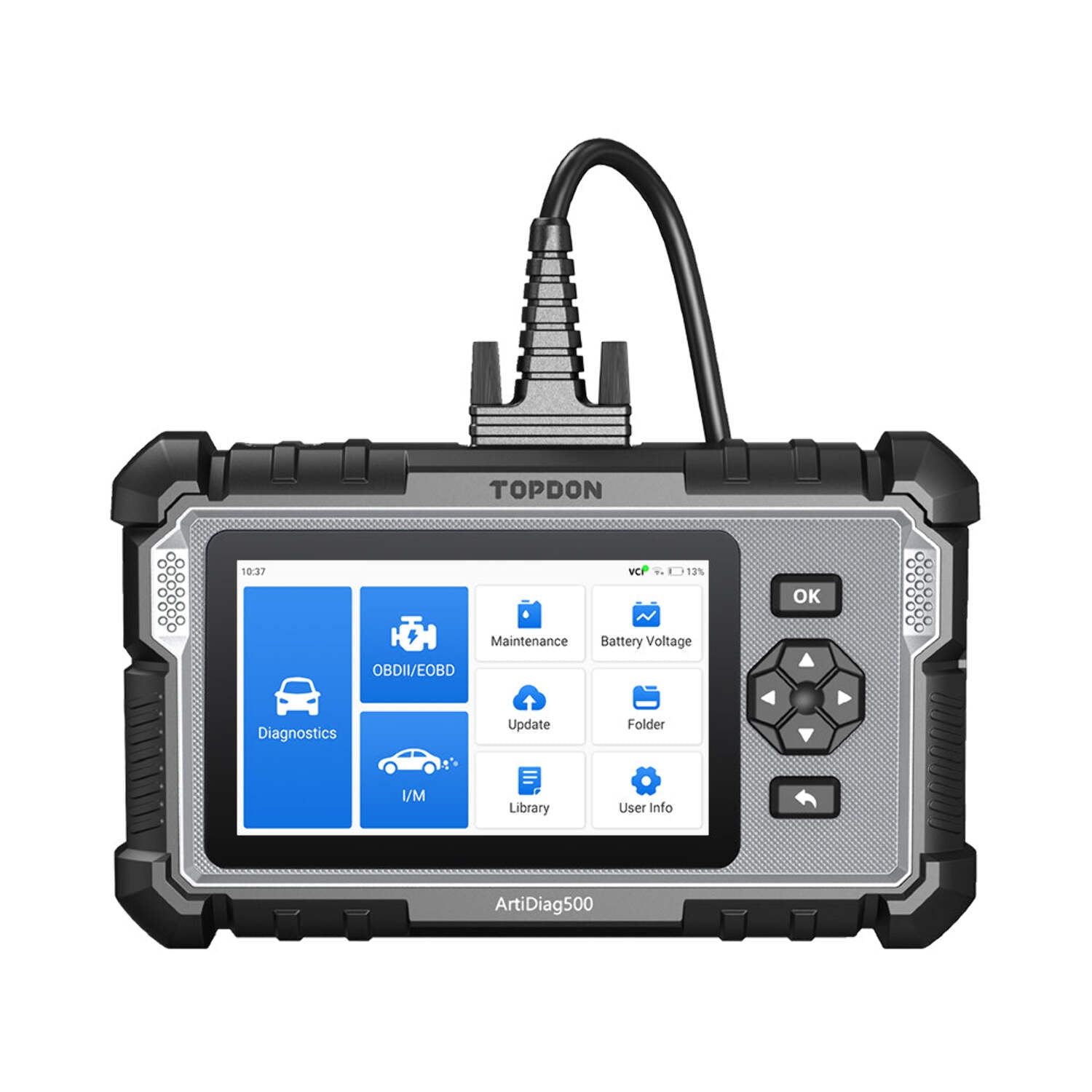TOPDON ArtiDiag500 Oil/SAS/Throttle/TPMS/BMS/EPB Reset Engine/ABS/SRS/Transmission, Diagnostic Scan Tool, AutoVIN, Car Check Engine Code Reader with Battery Test, Lifetime Wi-Fi Free Update