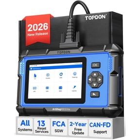 TOPDON ArtiDiag600 Elite, OBD2 Scanner, Full-System Car Diagnostic Tool, 13+ Services, FCA AutoAuth, Automotive Scan Tool with CAN-FD, 2-Years Free Updates, Upgraded of AD500 AD600S