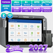 TOPDON Bidirectional Scan Tool, 2026 New ArtiDiag900 Lite Automotive Diagnostic Tool for Full System, Scanner for Car with Active Test, 8 Reset, Wireless OBD2 Scanner Diagnostic Tool for All Vehicles