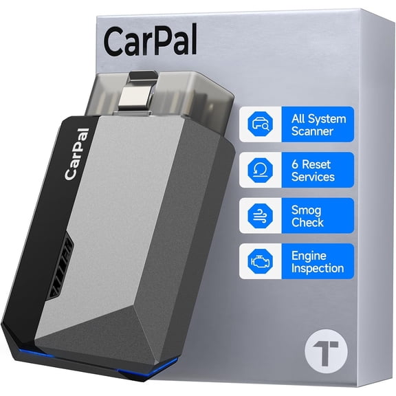 OBD2 Scanner TOPDON Carpal, Code Reader for iOS & Android, 6 Maintenance Services, AI-Assisted All System Diagnostics