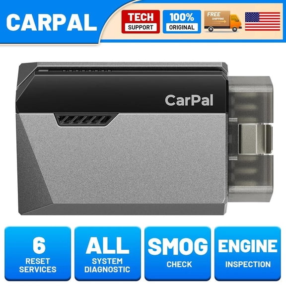 OBD2 Scanner TOPDON Carpal, Code Reader for iOS & Android, 6 Maintenance Services, AI-Assisted All System Diagnostic