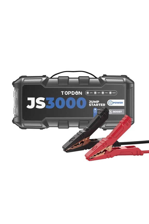 JumpSurge3000 - 3000 Peak Amp Battery Jump Starter, Power Bank, & Flashlight