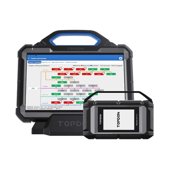 TOPDON Phoenix Max - 13.3" OE-Level Scan Tool, Docking Station, Cloud-Based Programming