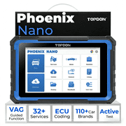 TOPDON Phoenix Nano Bidirectional Scan Tool, FCA AutoAuth, 32+ Functions, Automotive All Systems Diagnosis for Car, Free Updates for 2 Years