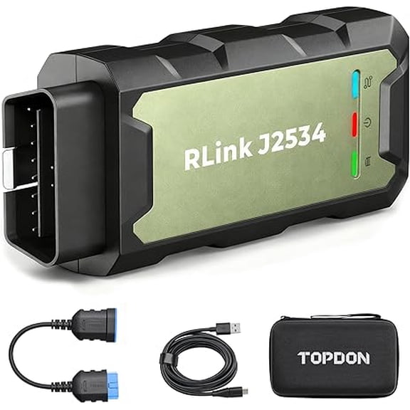 TOPDON RLink J2534 OEM ECU Programmer & Diagnostic Tool (CAN-FD, DoIP, 17+ Brands)