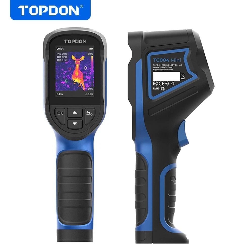 TOPDON TC004 Mini Handheld Thermal Camera - Infrared Camera with Heat Vision - Identify Hot/Cold Spots -4 ~ 842F -15-Hour Battery Life, 128 x 128 IR Resolution
