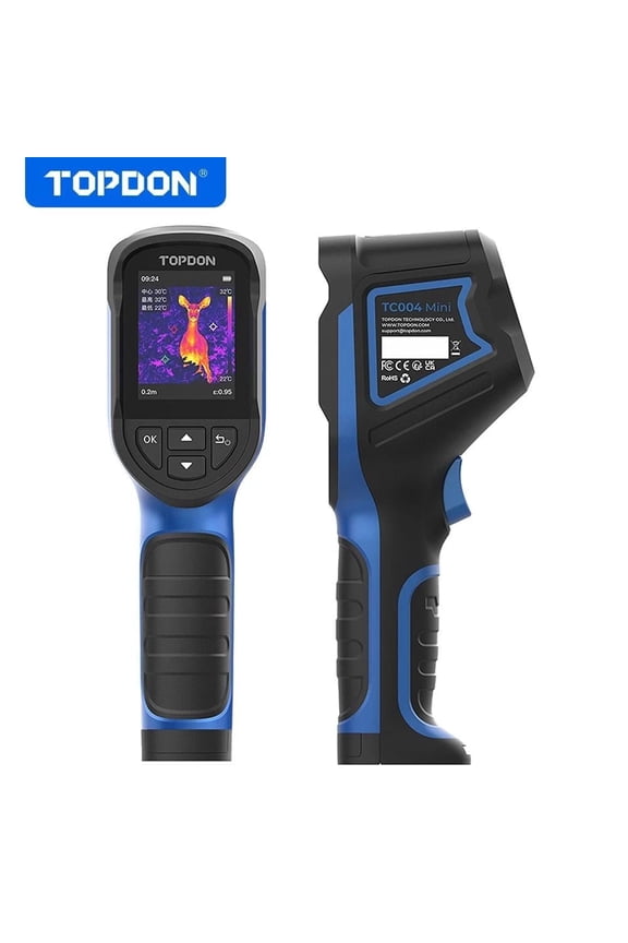 TC004 Mini Handheld Thermal Camera - Infrared Camera with Heat Vision - Identify Hot/Cold Spots -4 ~ 842F -15-Hour Battery Life, 128 x 128 IR Resolution