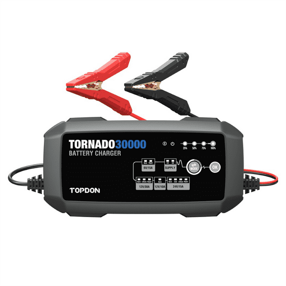 Topdon Tornado30000 - 30A Smart Charger and Power Supply 12V/24V