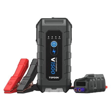 TOPDON V1500 - 1500A Jump Starter & Booster, Power Bank & Flashlight