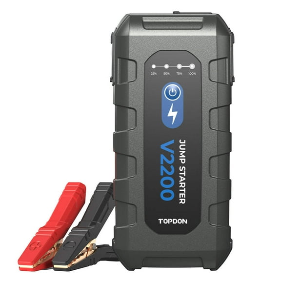 TOPDON V2200 - 2200 Peak Amp Jump Starter, Power Bank, & Flashlight