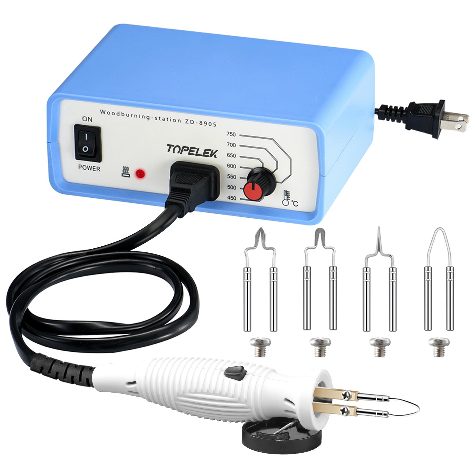 TOPELEK Wood Burning Machine Kit, Professional Wood Burning Tool with Fast  Heat up Woodburner Pen - Walmart.com