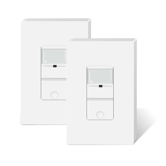 TOPELER Wall Motion Sensor Switch, Neutral Wire Required, PIR Sensor Light Switch with Ambient Light Level Detector, OCC & VAC Modes, 120V 60HZ,6.7A 800W Max Load, Single Pole