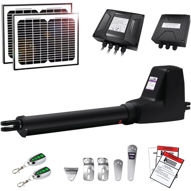 TOPENS AT12131S Solar Single Swing Gate Opener Heavy Duty Automatic
