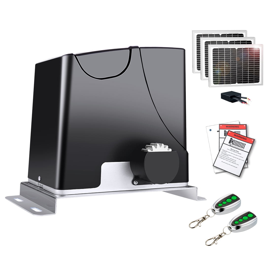 TOPENS DK1000S Solar Sliding Gate Opener Rack Drive Automatic Gate