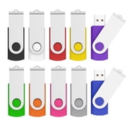 TOPESEL 16GB USB 2.0 Thumb Drives Memory Stick 10 Pack USB Flash Drive Mixed Colors