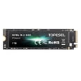 thumbnail image 1 of TOPESEL 1TB SSD M.2 PCIe NVMe 4.0 Internal SSD, Up to 5500MB/s Gaming Expansion for PS5 SSD Solid-State Drive, 1 of 9