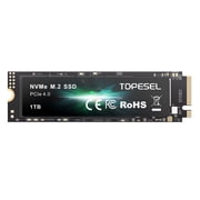 TOPESEL 1TB SSD M.2 PCIe NVMe 4.0 Internal SSD, Up to 5500MB/s Gaming Expansion for PS5 SSD Solid-State Drive
