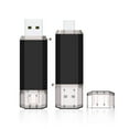 thumbnail image 1 of TOPESEL 2 Pack USB C Flash Drive 32GB 2 in 1 USB 3.0 & USB Type C Thumb Drive Black, 1 of 8